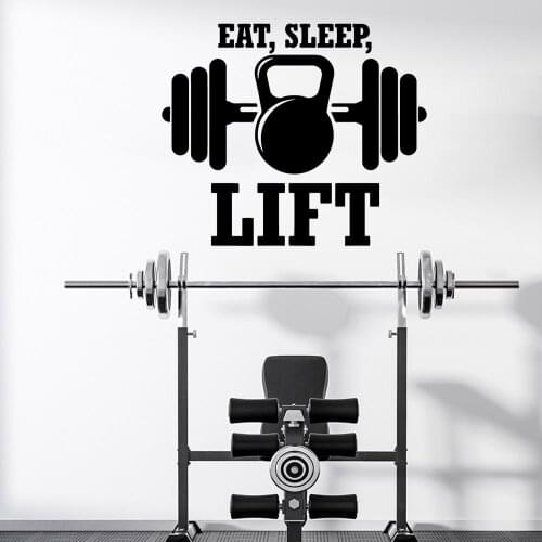 Lovely GYM Decorative Sticker Waterproof Home Decor For Home Decor Living Room Bedroom Background Wall Art Decal Drop Shipping