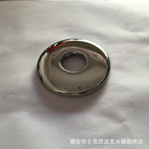 Best selling stainless steel polished plating 4 points curved widened 63mm triangle valve faucet decorative cover kitchen access