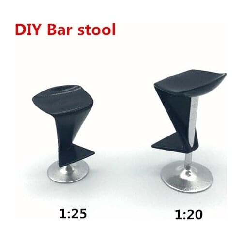 1:20 1:25 Scale DIY Dollhouse DIY Bar Stool Model Miniature Indoor Model Toy