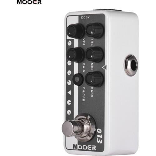Mooer MICRO PREAMP Series 013 MATCHBOX American Style Digital Preamp Preamplifier Guitar Effect Pedal 3-Band EQ with True Bypass