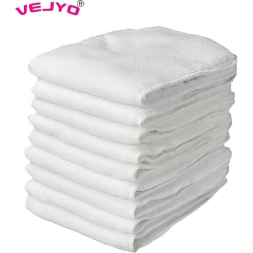 2pcs Washable Adult Diaper Inserts Reusable 4 Layer Microfiber Insert Breathable Teenage Cloth Diaper Nappies Super Absorbency
