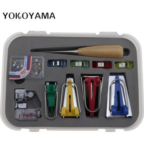 YOKOYAMA Sewing Machine Tools sets DIY Patchwork Quilting Tool Binding Sew Multifunction Sewing Bias Tape Maker Set