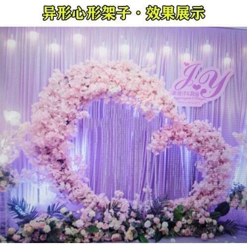 2pcs set Wedding props wreath, Wedding decoration stage background flower stand