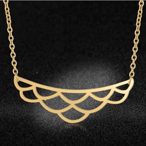 100% Stainless Steel Lotus Fashion Necklace for Women Wedding Party Necklaces Special Gift Personality Jewellery Wholesale