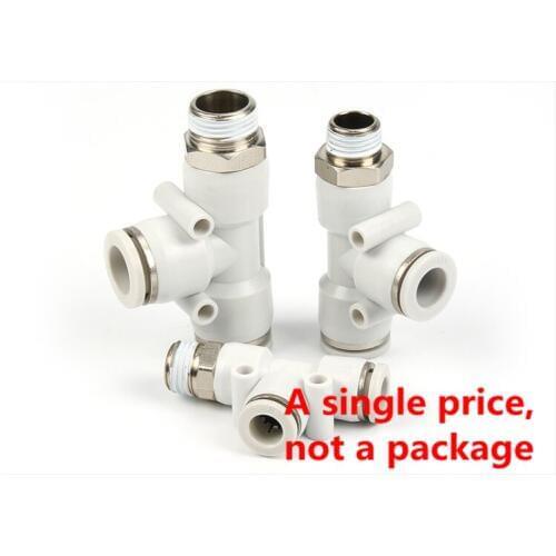 PD4-01 PD6-01 PD8-01 PneumaticT type Side three pass Quick Fittings