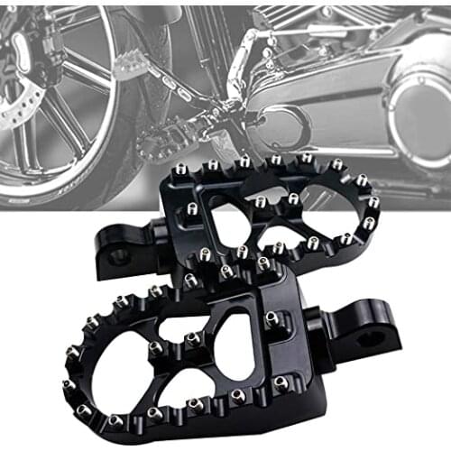 Fit For Harley Davidson Fat Boy Low Rider Street Bob Wide Glide Iron 883 Sportster 883 Foot Pegs Rotating Bobber Style Footrest