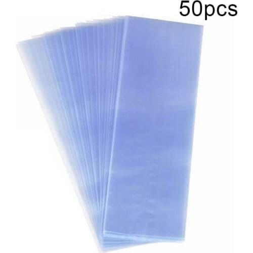 50Pcs Clear Shrink Film Bag TV/Air Condition Remote Control Transparent Case Cover Protective Anti-dust Controller Bag 7/8*25cm