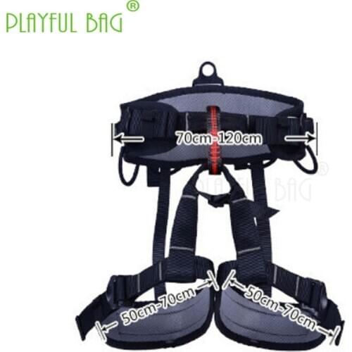 Outdoor indoor climbing equipment speed drop expansion high altitude operation safety belt half body caving safety belt ZL40