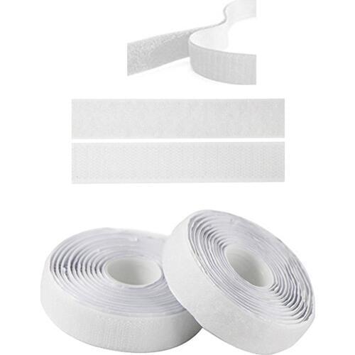 20mm x 2meters White Self Adhesive Hook and Loop Tape