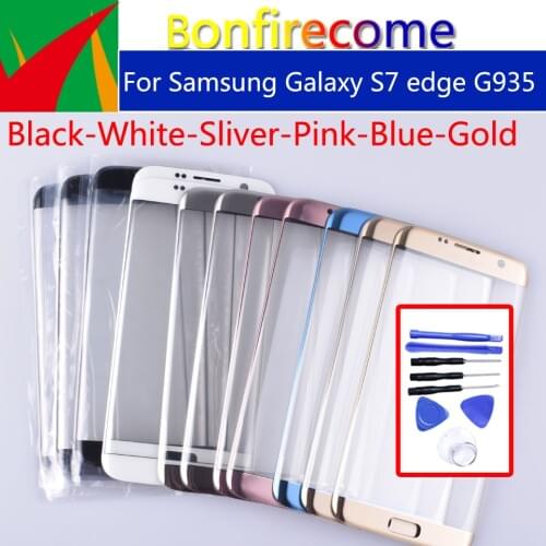 S7Edge Touchscreen For Samsung Galaxy S7 Edge G935 G935F SM-G935FD G935A LCD Touch Screen Front Outer Panel Glass Lens