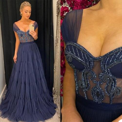 Modest Purple Prom A Line Dresses with Off-the-shoulder Sleeveless Formal Evening Dress Party Gowns