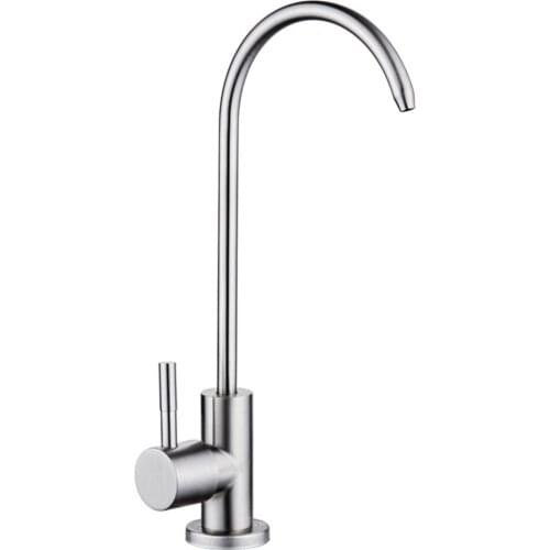 Stainless Steel Kitchen Bar Sink Reverse Osmosis RO Filtration Drinking Water Faucet Lead-Free In Brushed Nickel Finish