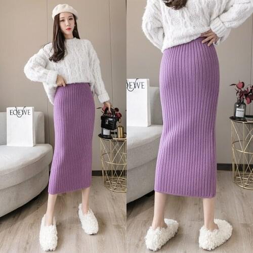 Stinlicher Knitted Pencil Skirts