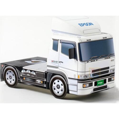 Heavy Truck 3D Paper Model DIY Educational Parents And Children Hand-made Car Model Origami Toy Paper Model