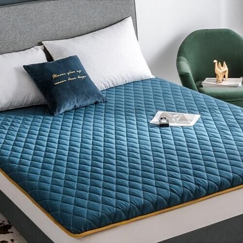 Comfortable Soft Foldable Tatami Mattress student dormitory single double Thick Warm Mattress with straps twin queen king size