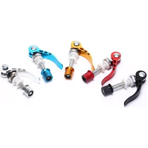 1x Bicycle Quick Outdoor Release Aluminium Alloy Seatpost Skewer Bolt Mountain Bike Seat Tube Clamp Outdoor Bike Seat Post Clamp