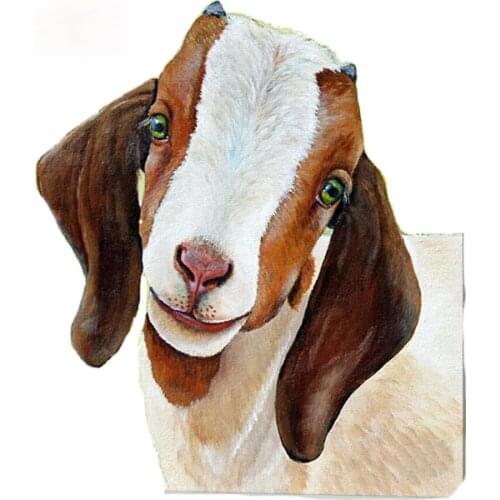 Personality Goat Vinyl Car Stickers Air Conditioner Motorcycle Helmet Waterproof Occlusion Scratch Decal Suitable for Car Doors