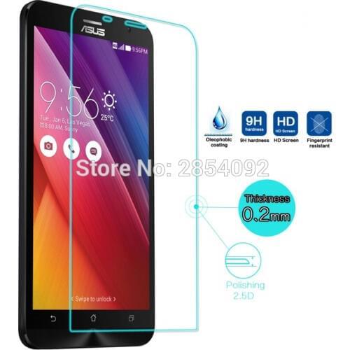 2pcs Front Glass Zenfone 2 ZE551ML Tempered Glass for Asus Zenfone 2 ZE551ML Screen Protector ZE550ML Glass Film Guard Saver