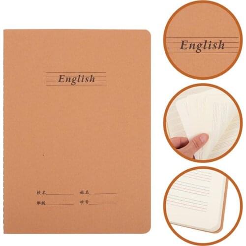 10Pcs English Notebooks Student Exercise Books School Supplies Handwriting Books