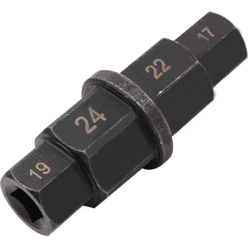 17 19 22 24mm Motorcycle Front Wheel Axle Hex Spindle Driver Removal Tool Spindle Driver Tool Hexagonal Disassembly Sleeve Parts