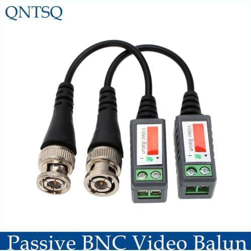 2pair/lot Camera CCTV Passive BNC Video Balun to UTP Transceiver Connector BNC Balun,Twisted Cable
