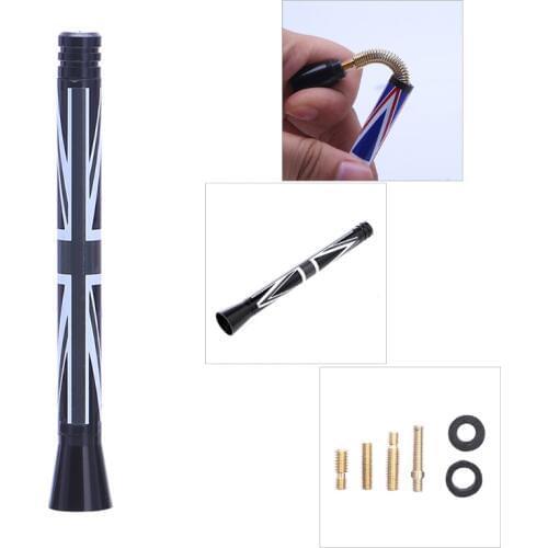 2021 New Union Jack UK Flag Short Antenna For MINI Cooper S R55 R56 R60 Countryman