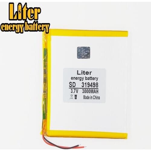 319498 3.7V 3000MAH lithium polymer battery backup power supply 339598 Tablet battery mobile audio-visual 3095100
