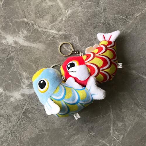 40PCS Mix Colors , 9CM Dolphin Stuffed Animal TOY ; Key Chain Plush Fish Doll