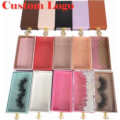 5-100 Pcs Lash Packaging Wholesale Lash Cases Packaging Bulk Square Eyelash Case New Holographic Dollar Marble Eyelashes Package