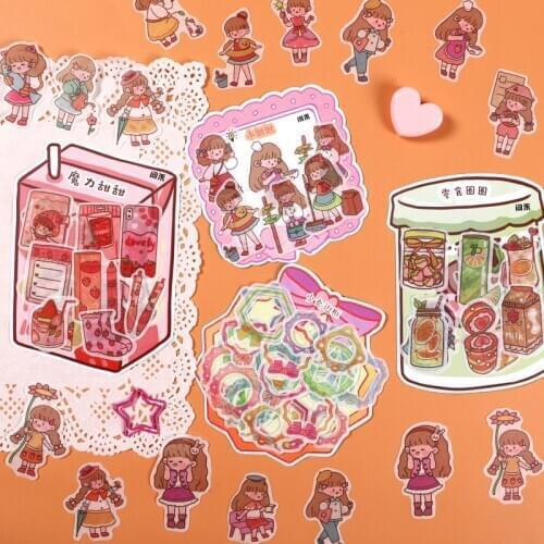 8packs/LOT magic sweet series Creative decoration DIY masking washi paper stickers