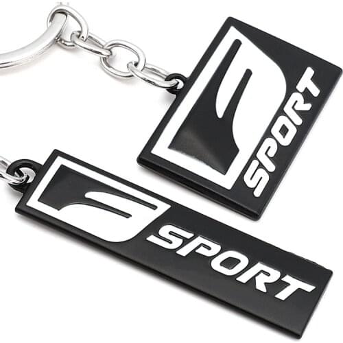 Car Metal F Sport Logo Keychain Key Ring Holder for Lexus IS200T IS250 IS300 RX300 CT NX RX GS RX330 RX350 CT200 GX470 IX350