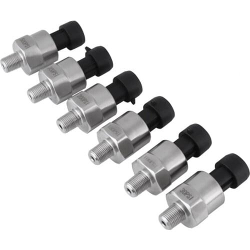 DC 5V 1/8NPT Thread Pressure Sensor Stainless Steel Pressure Transmitter Transducer Sender Sensor for Oil Fuel Diesel Air Water