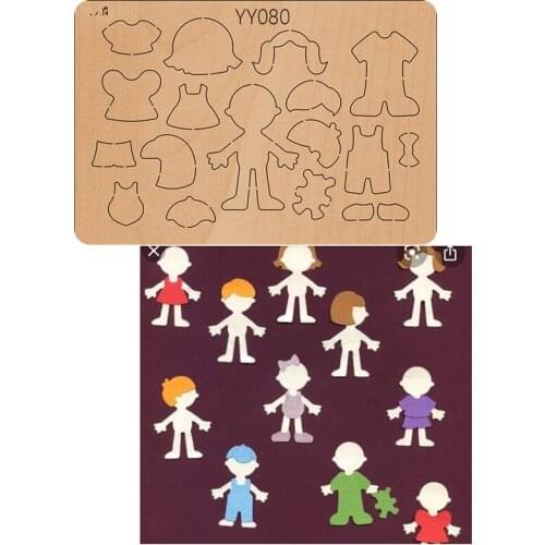 Girls Wood Dies, YY080Cutting Dies for ScrapbookingRetro MoldLittle girl little boyBaby Sticker new dies for 2020