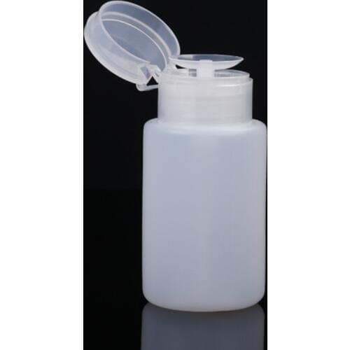 160ml Nail Art Pump Dispenser Empty Bottle Acrylic Gel Polish Remover Cleaner Liquid Container Storage Small Pressure bottle
