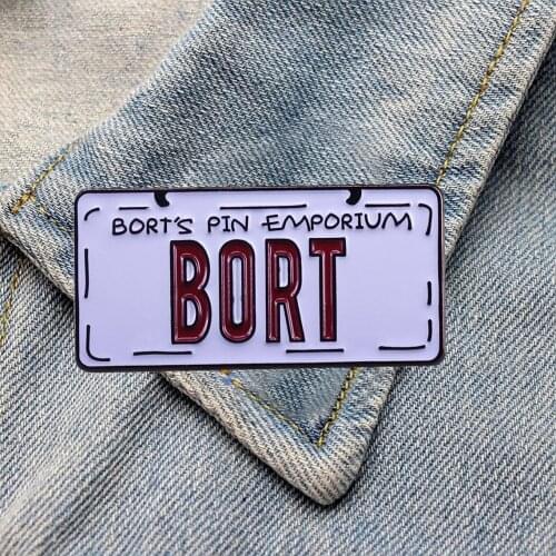 DZ697 Nostalgic License Plates in the 90s Anime Metal Enamel Pins Badge Brooch Backpack Bag Collar Lapel Decoration Jewelry