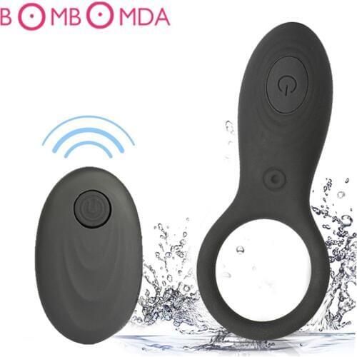 Remote Dildo Vibrator Climax Delay Ejaculation Ring G-spot Clitoris Stimulate 9 Speeds Vibrating Sex Toys for Men Masturbator