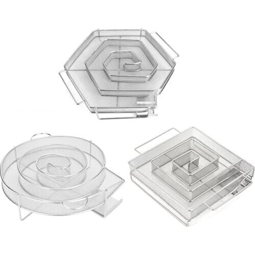 Cold Smoke Generator For BBQ Grill Or Smoker Wood Dust Hot And Cold Smoking Salmon Meat Burn Cooking Stainless Bbq Tools