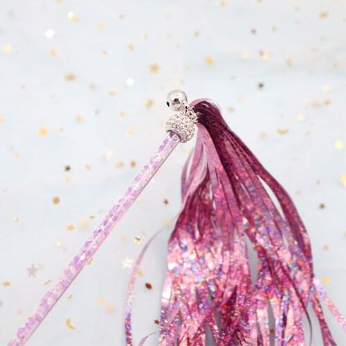 Feather Bell Cute Cat Stick Teasing Wand Kitten Training Dangler Rod Funny Pet Toys Acrylic Teaser Tassels Interactive