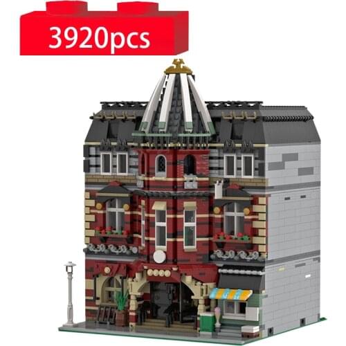 3920PCS Modular Bricks School Architecture Building Blocks DIY Educational House Model Constructor Toys for Children Xmas Gifts