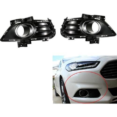 Front Bumper Fog Lamp Box under Grille Fog Lamp Grille Electroplated Fog Lamp Cover Suitable For Ford Mondeo 13-16