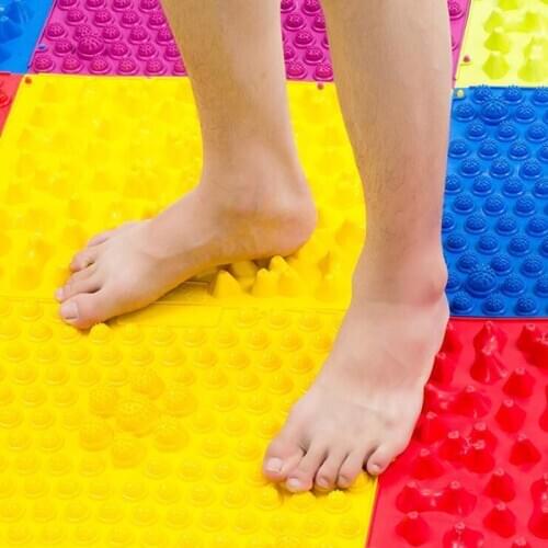 Large Colorful Acupuncture Foot Massager Medical Therapy Mat Foot Massage Pad Easy To Carry Portable Feet Massage Tools