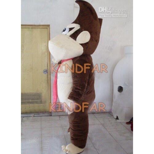 Hot selling Cute Adult cute Donkey Kong Orangutan Fursuit Mascot Costume Adult Fancy Dress Cartoon Party Outfits