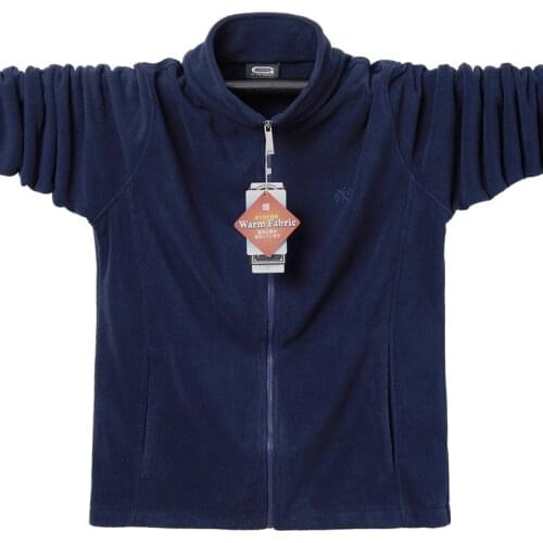 Plus Size 5xl Mens Zipper Autumn Winter Workout Fleece Hoodie Jackets Full Zip Wool Warm Thick Coats