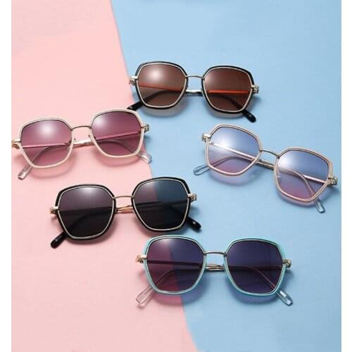 Irregular Round Sunglasses Kids Cute Gradient Pink Sun Glasses Girls Children Beach Shades Sunglasses Eye Protection Goggles