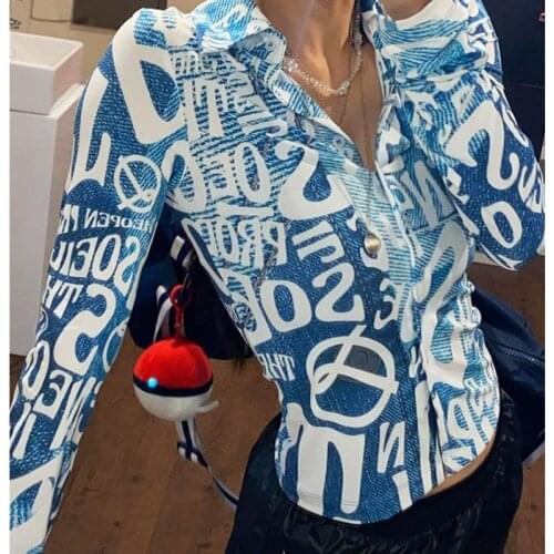 Женские синие рубашки NO1 Mafia China At AliExpress