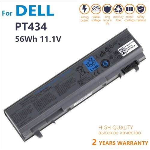 100% Genuine Laptop Battery For Dell Latitude E6400 E6410 E6500 E6510 E8400 PT434 PT435 PT436 PT437 NM633 6 CELLS NEW Batteria