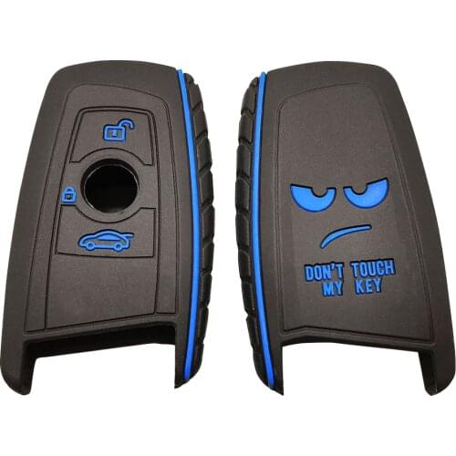 New design Silicone Car Key Cover Case For BMW CAS4 F 3 5 7 Series E90 E92 E93 X5 F10 F20 F30 F40 3 Buttons Remote Protection
