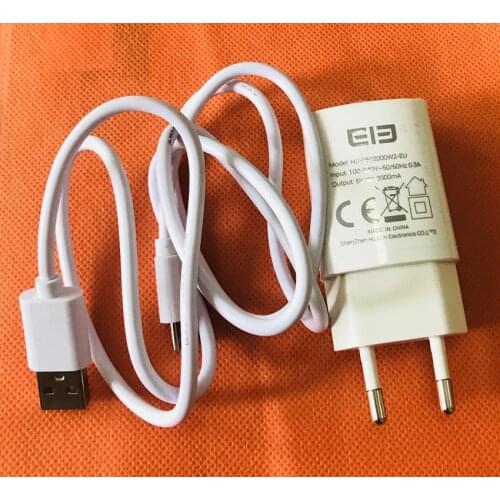 Original Travel Charger EU Plug Adapter+ USB Cable for Elephone A4 MT6739 Quad Core free shipping
