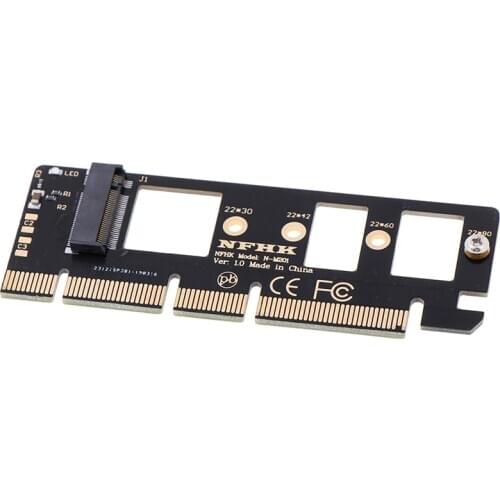 NGFF M Key M.2 NVME AHCI SSD To PCI-E PCI Express 3.0 16x x4 Adapter Riser Card Converter For XP941 SM951 PM951 A110 SSD