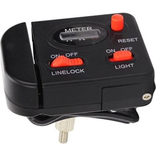 Professional Fishing Line Counter Digital Display Large Line Capacity ABS Strong Bearing Lighted Line Gauge For River Fishing